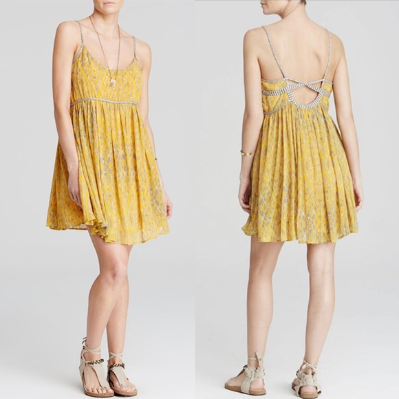 yellow babydoll dress